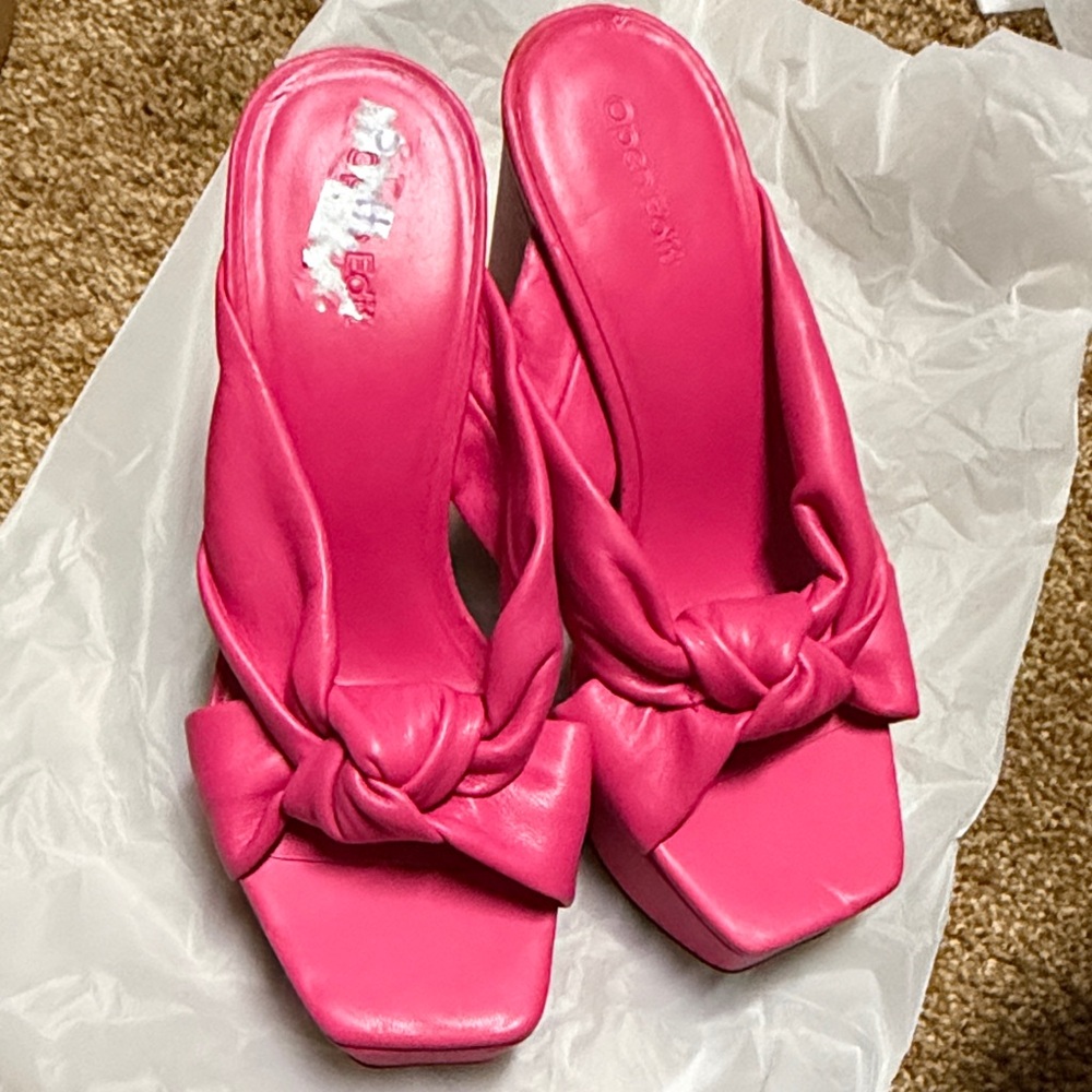 Open Edit Elegant platform Pink Women's Shoes sz 7